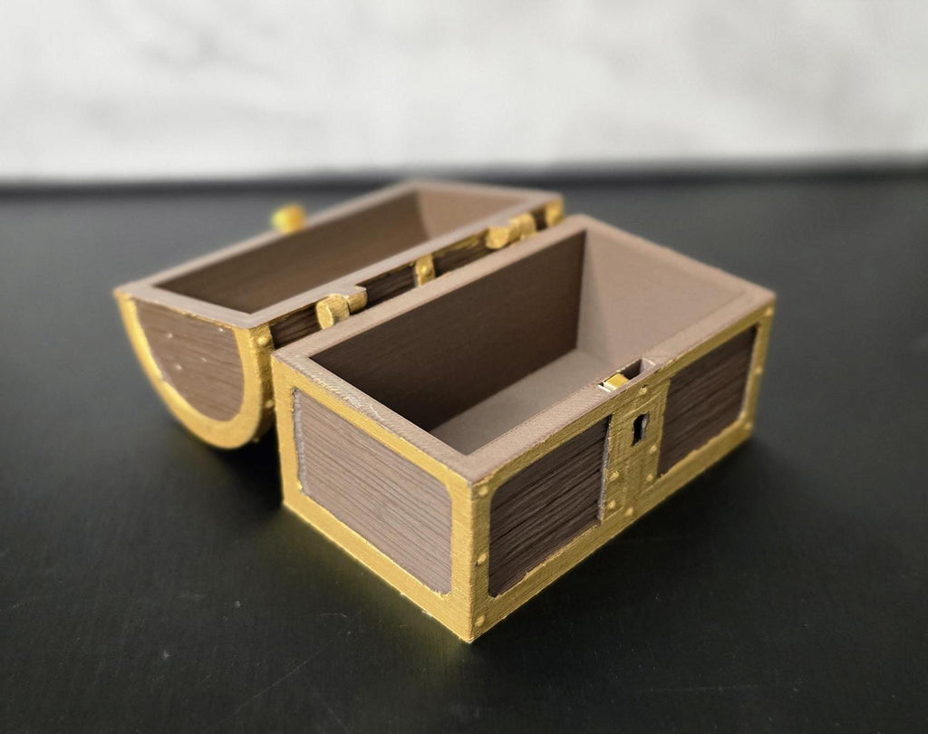 3D Printed Wooden Chest (Working Lock!)